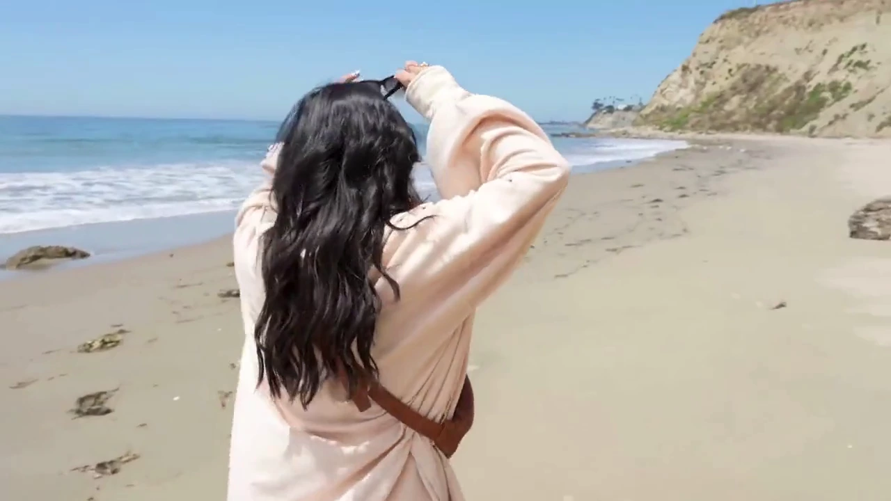 Cami Strella's secret affair at the nude beach with POV camera man Lev Lieben porn video